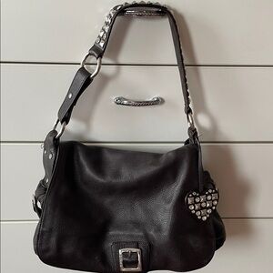 Vintage y2k juicy couture Stud-Embellished Brown  Women’s Shoulder Bag